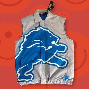 Detroit Lions Gray and Blue Vest